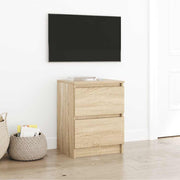 tv-bord 40x35x54 cm konstrueret træ sonoma-eg
