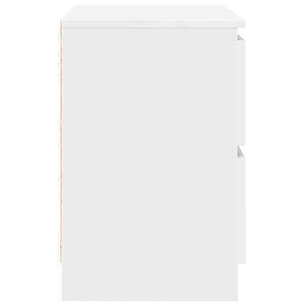 tv-bord 60x35x54 cm konstrueret træ hvid