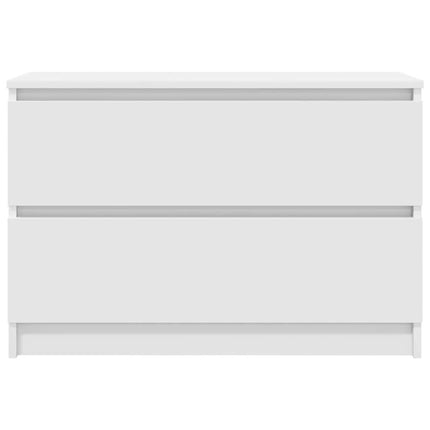 tv-bord 80x35x54 cm konstrueret træ hvid
