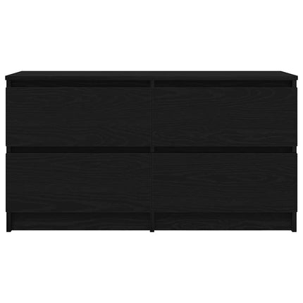 tv-bord 100x35x54 cm konstrueret træ sort