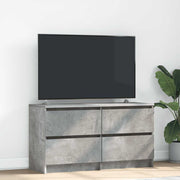 tv-bord 100x35x54 cm konstrueret træ betongrå