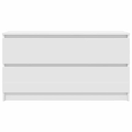 tv-bord 100x35x54 cm konstrueret træ hvid