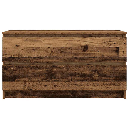 tv-bord 100x35x54 cm konstrueret træ antikt trælook