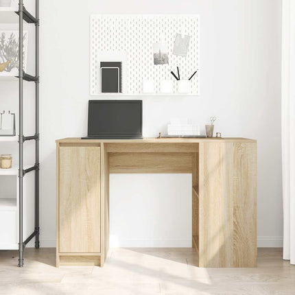 skrivebord 120x42x76 cm konstrueret træ sonoma-eg