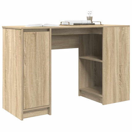 skrivebord 120x42x76 cm konstrueret træ sonoma-eg