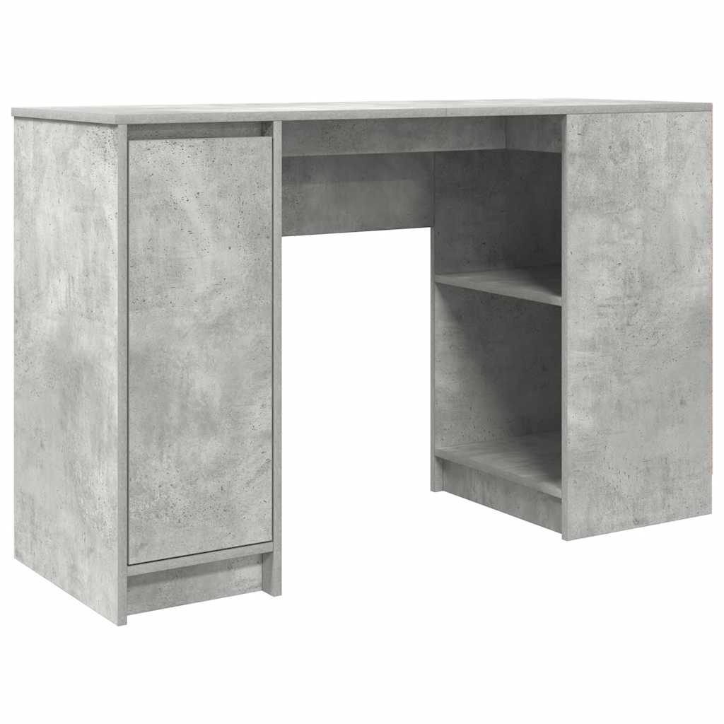 skrivebord 120x42x76 cm konstrueret træ betongrå
