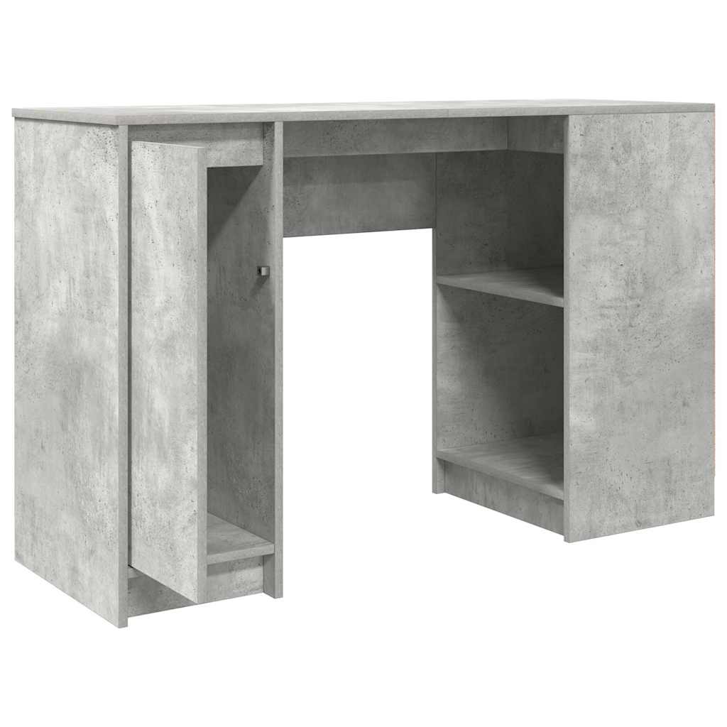 skrivebord 120x42x76 cm konstrueret træ betongrå
