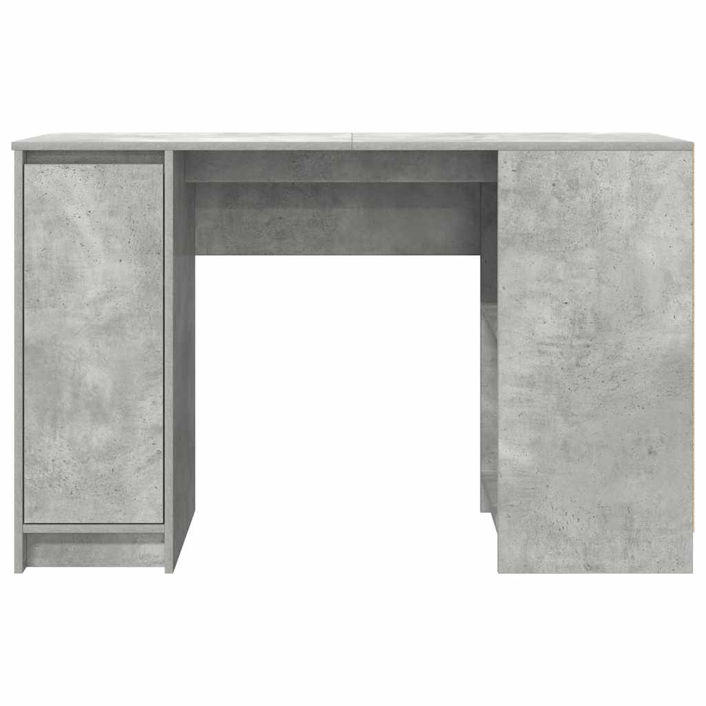 skrivebord 120x42x76 cm konstrueret træ betongrå
