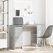 skrivebord 120x42x76 cm konstrueret træ betongrå