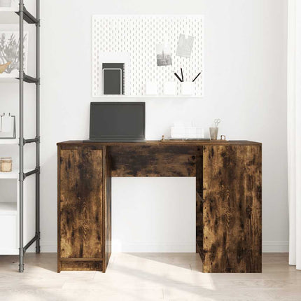skrivebord 120x42x76 cm konstrueret træ røget egetræsfarve