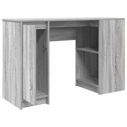 skrivebord 120x42x76 cm konstrueret træ grå sonoma-eg