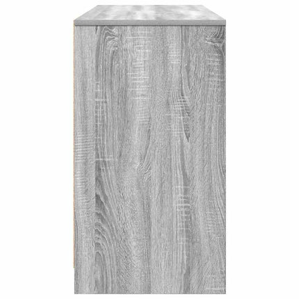 skrivebord 120x42x76 cm konstrueret træ grå sonoma-eg