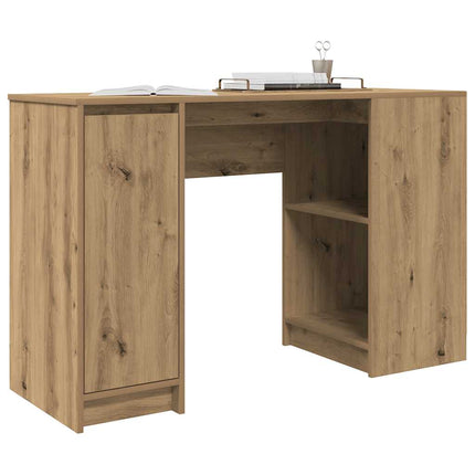 skrivebord 120x42x76 cm konstrueret træ kunsteg