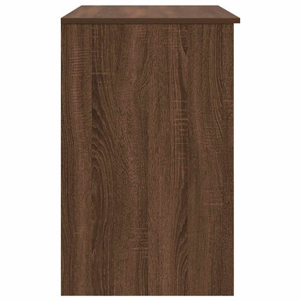 skrivebord 86x49x76 cm konstrueret træ brun egetræsfarve