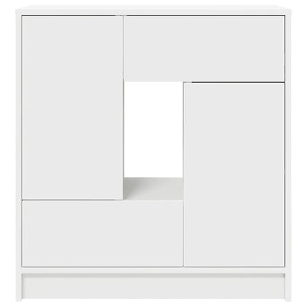 skænk med skuffer og låger 70,5x34x74,5 cm hvid