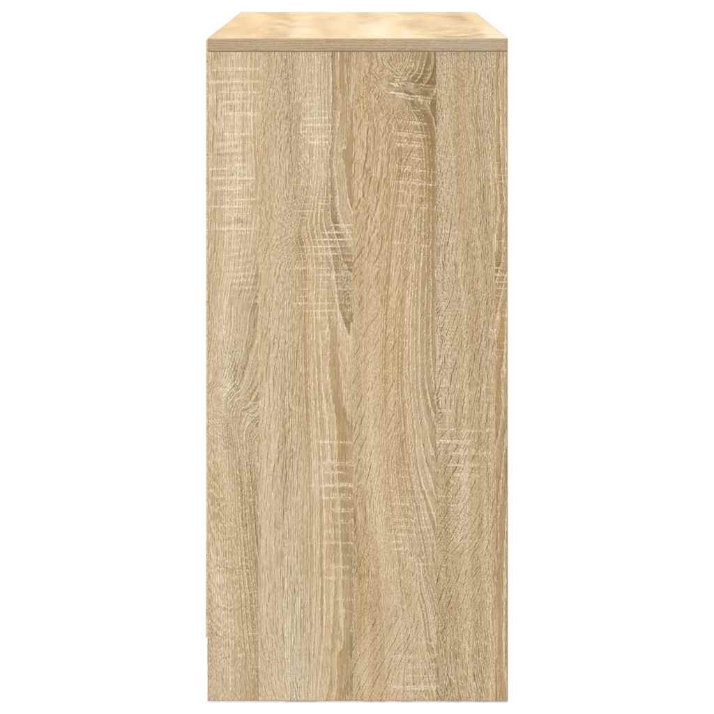 skænk med skuffer og låger 70,5x34x74,5 cm sonoma-eg