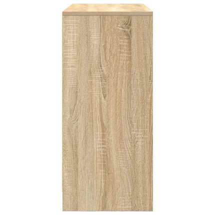 skænk med skuffer og låger 70,5x34x74,5 cm sonoma-eg