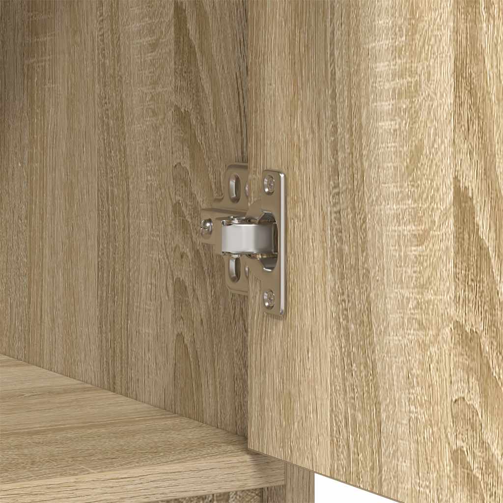 skænk med skuffer og låger 70,5x34x74,5 cm sonoma-eg