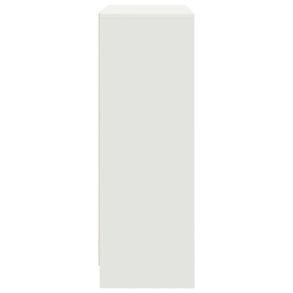 skænk med skuffer og låger 73x31x90 cm hvid