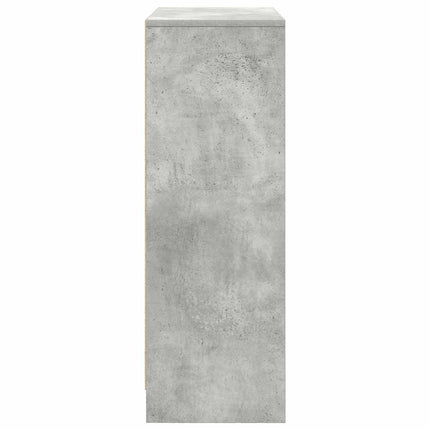 skænk med skuffer og låger 73x31x90 cm betongrå