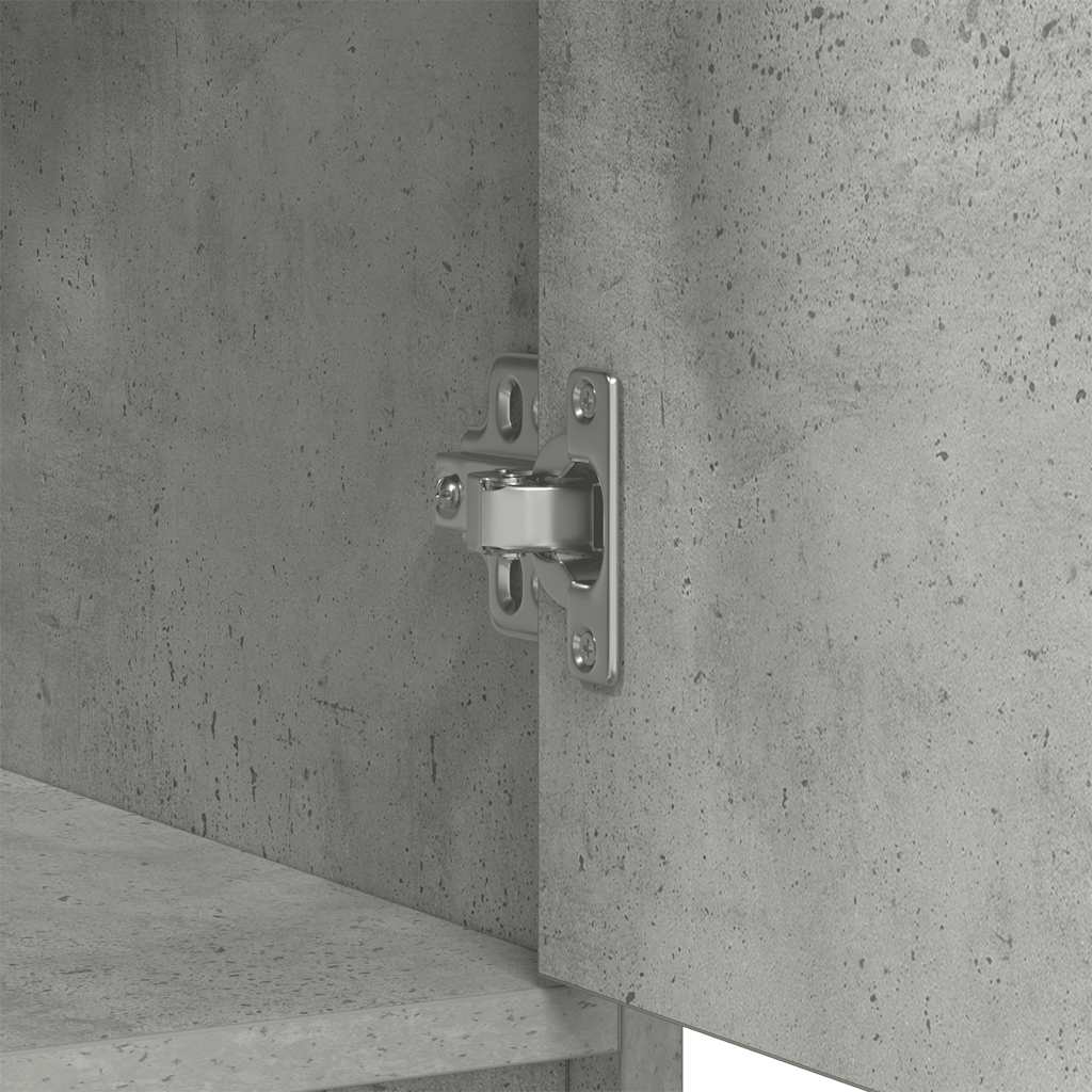 skænk med skuffer og låger 73x31x90 cm betongrå