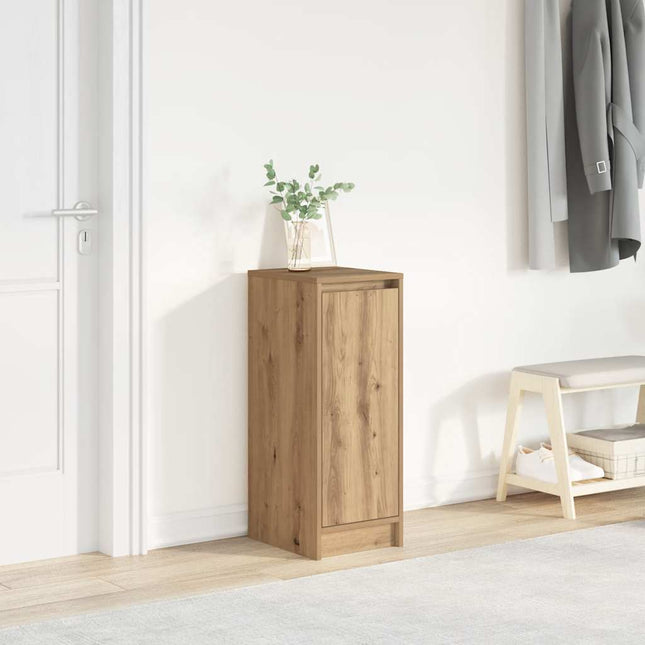 skoskab 29,5x34x76 cm konstrueret træ kunsteg