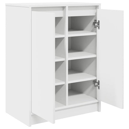 skoreol 57x34x76 cm konstrueret træ hvid