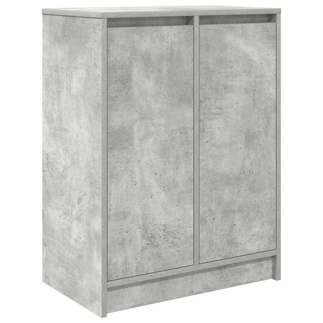 skoskab 57x34x76 cm konstrueret træ betongrå