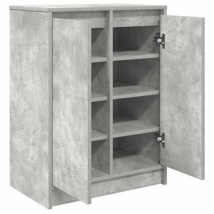 skoskab 57x34x76 cm konstrueret træ betongrå