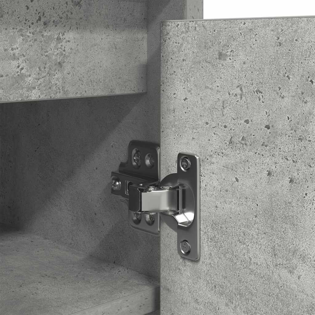 skoskab 57x34x76 cm konstrueret træ betongrå