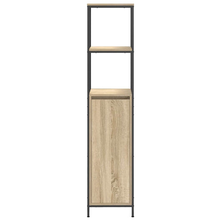 badeværelsesskab med hylder 36x35x165 cm sonoma-eg