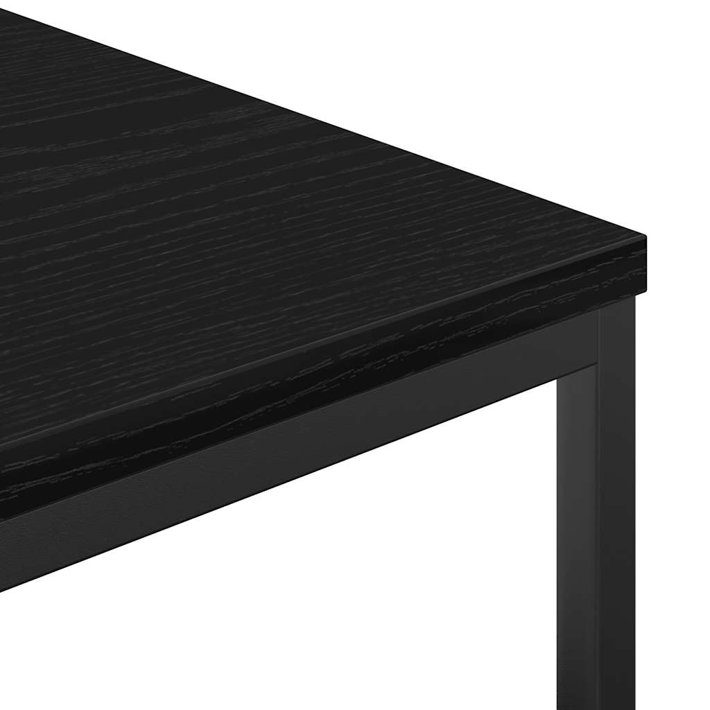 badeværelsesskab med hylder 36x35x95 cm sort egetræsfarve