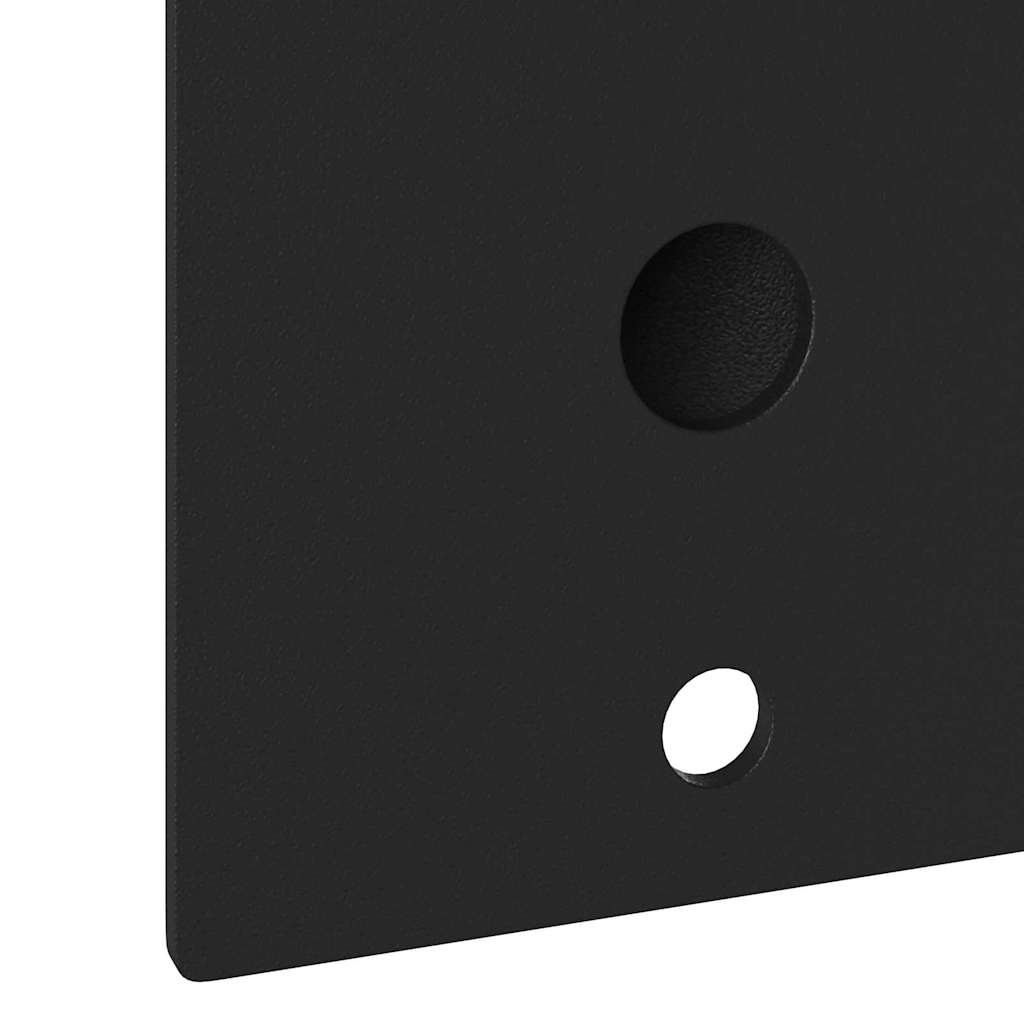 Flagstangs holder Sort 10.5 x 7.5 cm Stål