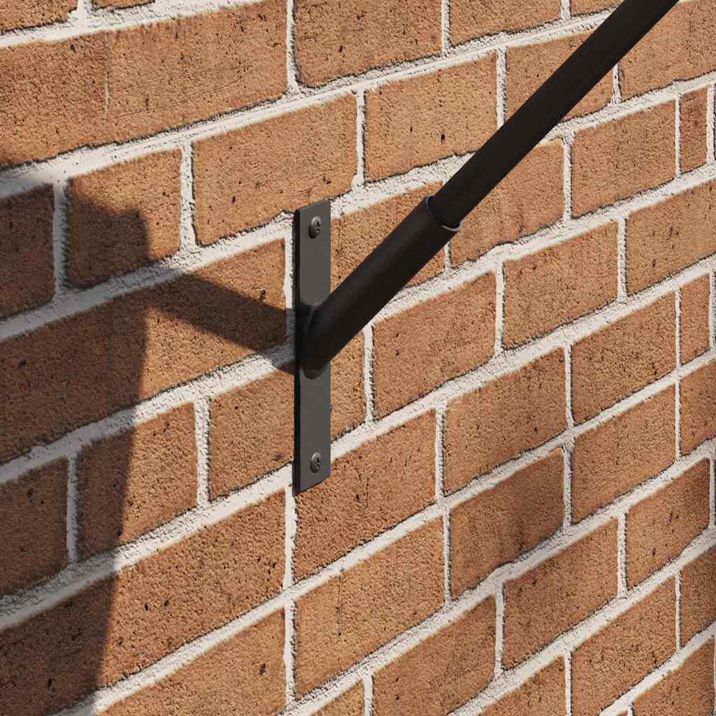 Flagstangs holder Sort 15 x 3 cm Stål