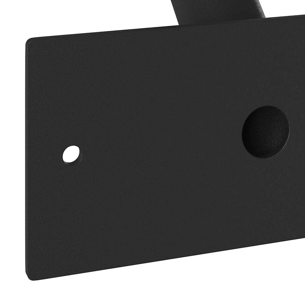 Flagstangs holder Sort 13 x 6 cm Stål