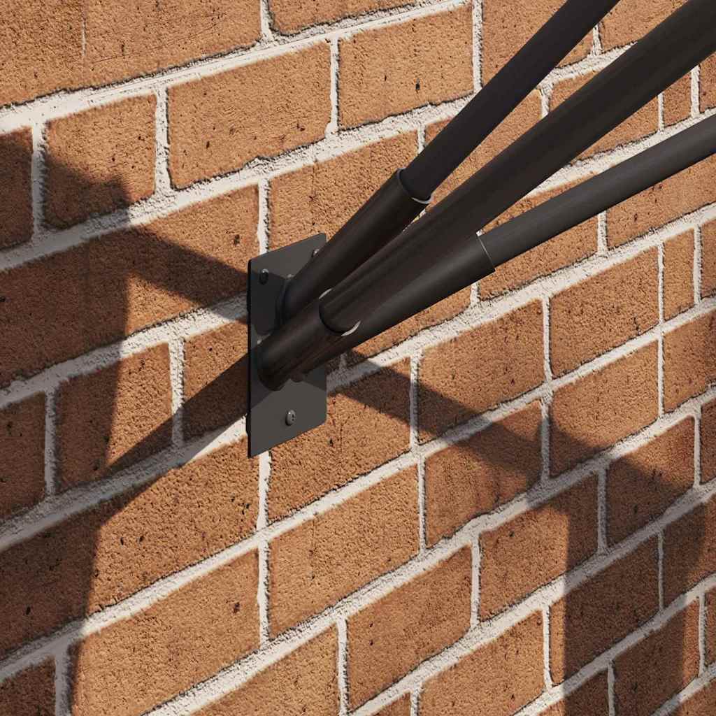 Flagstangs holder Sort 10.5 x 7.5 cm Stål