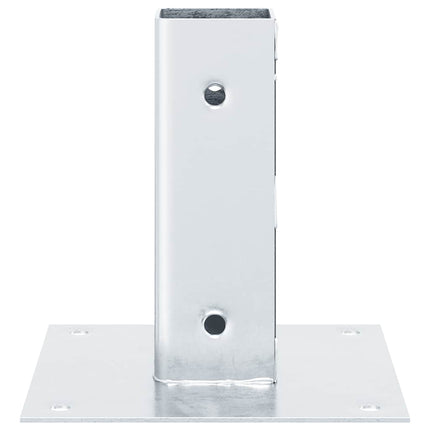 stolpefødder firkantet 4 stk. 46x46 mm galvaniseret stål