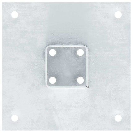 stolpefødder firkantet 4 stk. 51x51 mm galvaniseret stål