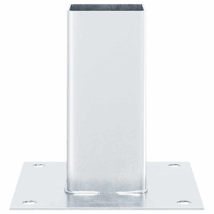stolpefødder firkantet 12 stk. 71x71 mm galvaniseret stål