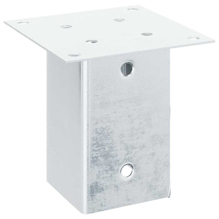 stolpefødder firkantet 4 stk. 81x81 mm galvaniseret stål