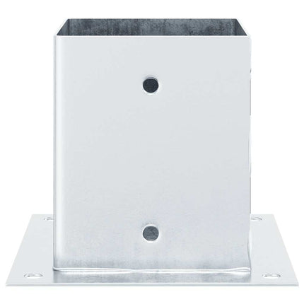 stolpefødder firkantet 4 stk. 101x101 mm galvaniseret stål