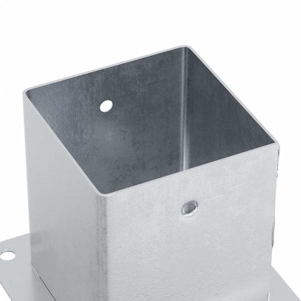 stolpefødder firkantet 4 stk. 101x101 mm galvaniseret stål