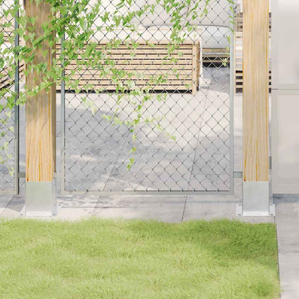 stolpefødder firkantet 4 stk. 101x101 mm galvaniseret stål