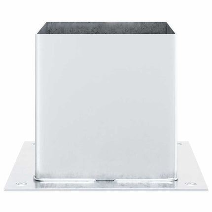stolpefødder firkantet 12 stk. 141x141 mm galvaniseret stål