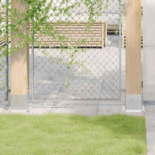 stolpefødder firkantet 12 stk. 141x141 mm galvaniseret stål