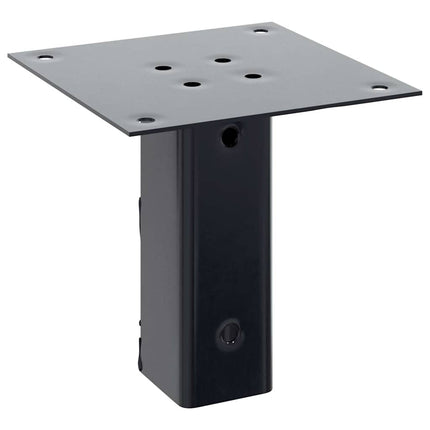 stolpefødder firkantet 12 stk. 46x46 mm pulverlakeret stål