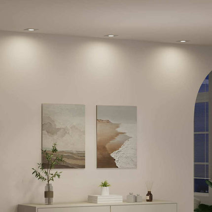 Spotlight 12 stk. Hvid 9 x 9 x 2 cm Aluminium