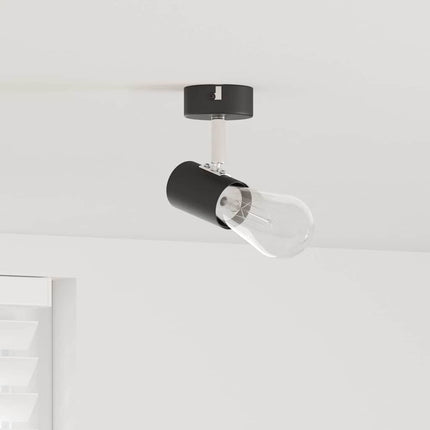 Loftsspot med spotlights Sort 6,5 x 6 x 11,5 cm Metal