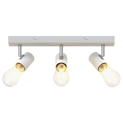 Loftsspot med spotlights Hvid 38 x 6,5 x 11,5 cm Metal
