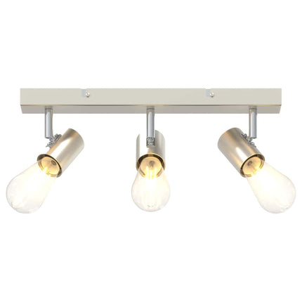 Loftsspot med spotlights Nikkel 38 x 6,5 x 11,5 cm Metal